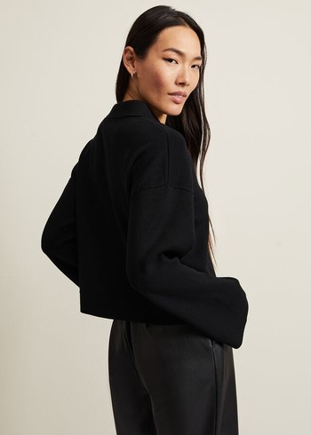 Phase Eight Maisie Zip Jackets Black Australia | XQ0185923